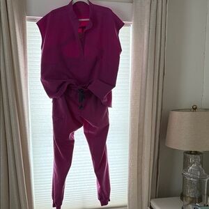 Figs Purple Track Pants & Joggers